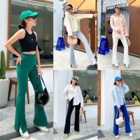 กางเกงขายาวเอวสูง?ผ่าปลายขา?(edged cut trouser)?ทรงนี้คือปังมากแม่ฮอตสุด?ห้ามพลาด✨Vibe By AKKAR A