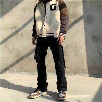 CODyx648 Black color High quality male casual long Loose Cargo pants