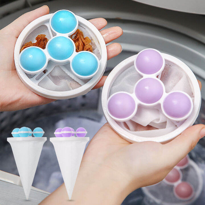 Hittime Reusable Washing Machine Filter Bag Floating Lint Hair Catcher