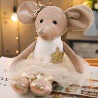 Lovely Dressing Birthday Ballet Mouse Toys Plush Soft Stuffed Cute Rabbt Animal Dolls Baby Finger Pillow For Girls Gift