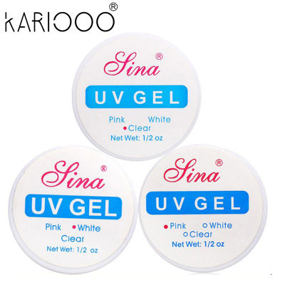 KARIOOO เจลต่อเล็บ UV Gel  สีใส/สีขาว/สีชมพู NG05