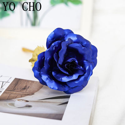【cw】Eternal Rose Colorful Galaxy Artificial Flowers 24K Gold Foil Flower Love Base Flare for Girlfriend Valentines Day Gift ！
