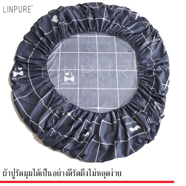 linpure-ผ้าปูที่นอนรัดมุมอย่างดีราคาถูกมีไห้เลือทั้งแบบ-3-5-ฟุตถึง-6ฟุต-มีปลอกหมอนไห้-2ใบ-ไม่มีหมอนข้าง