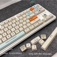 （Miss qis keycap）ปุ่มกดแป้นพิมพ์ PBT 124คีย์ DIY ปุ่มกดส่วนบุคคล XDA สูงสำหรับ61 68 78 69 87 104 97แป้นพิมพ์กล