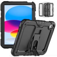 For Ipad 10th Gen 10.9 2022 Case With Non-Slip Kickstand Silicone Protective Heavy Duty Rugged Shockproof Case for Ipad 10 Cover Cases Covers