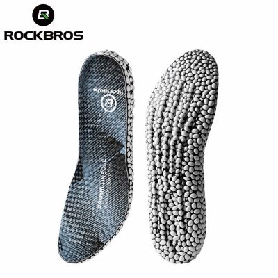 ROCKBROS Insoles Men Woman Cycling Insoles Hiking Running For Shoes PU Popped Rice Breathable Soft Support pad plantar fasciitis
