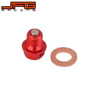 ┅┋ CNC Red Billet Aluminum Magnetic Oil Drain Plug Bolt For HONDA ATC Big Red Foreman Rubicon FourTrax Rancher Recon Motorbike