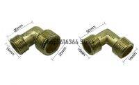 ✐ Gold Tone 90 Degree Male Elbow Connector for Air Compressor