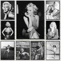 Vintage Marilyn Monroe ภาพโปสเตอร์ 50s Movie Star พิมพ์ภาพวาดผ้าใบภาพผนังศิลปะสำหรับห้องนั่งเล่น Home Office Decor