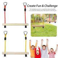 แหวนเด็ก Swing Monkey Bars Trapeze Swing Bars Slack Obstacle Accessories อุปกรณ์การฝึกอบรมสำหรับเด็ก