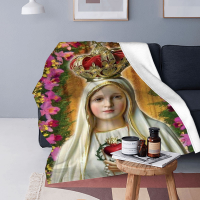 2023 newxzx blanket- Fatima Womens Super Wool Blanket Rosary Catholic Virgin Mary Blanket Family Mattress Blanket Multiple styles （40x60inch/50×60inch/60×80inch）03