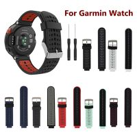 [HOT JUXLLKBKOW 514] วงนาฬิกาสมาร์ทสำหรับผู้เบิกทาง Garmin 230/235/235 Lite/ 220/620/630/735XT ซิลิโคนอ่อนนุ่มสายรัดข้อมือสำหรับ Garmin 235สาย Correa