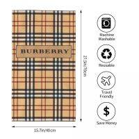 Burberry (6) ผ้าขนหนู ทรงสี่เหลี่ยม ดูดซับน้ํา 70x40 ซม. สําหรับเล่นกีฬา ฟิตเนส โยคะ กลางแจ้ง hl