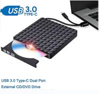 Longshengshangmao USB 3.0 Type C External DVD Writer ไดรฟ์เครื่องเขียนอ่านออปติคัลไดรฟ์สำหรับดีวีดีแล็ปท็อปพอร์ต