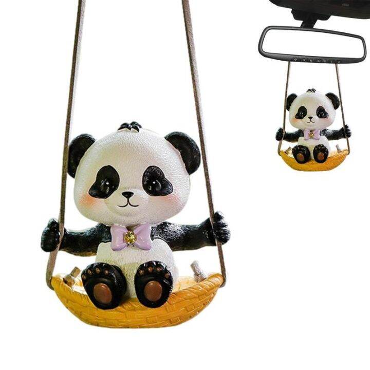 dfthrghd-car-pendant-cute-anime-car-swinging-ornament-birthday-gift-auto-decoration-mirror-hanging-ornaments-interior-gypsum-swing-duck