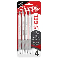 Sharpie S-Gel, Gel Pens, Bold Point 1.0mm, Black Ink Gel Pen, 12 Count