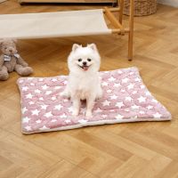 Dog bed mat Thickened Flannel Soft comfort Dog Blanket Winter Warm Cute Cat bed mat Machine washable Cat Blanket supplie