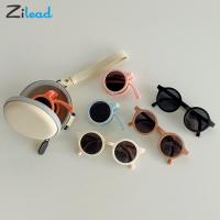 【CW】 Zilead Fashion Folding Round Kids Sunglasses Boys Glasses Chirldren Colorful Baby Shades UV Goggles