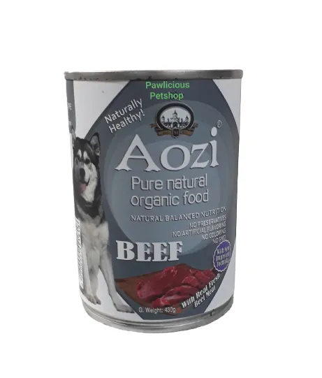 Aozi Dog Organic Food in Can Beef Flavor 430g | Lazada PH