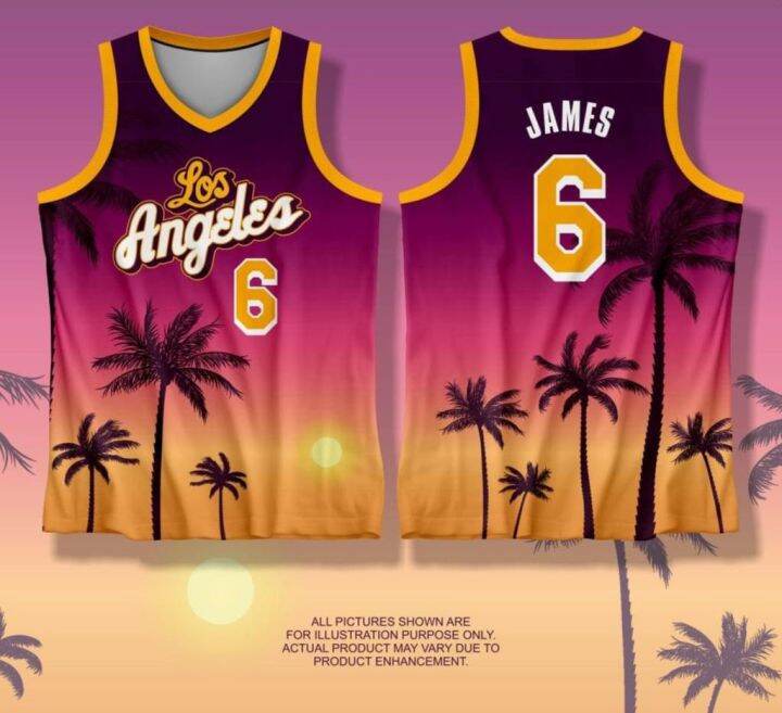 LAKERS 07 LEBRON JAMES BASKETBALL JERSEY WITH FREE CUSTOMIZED NAME & NUMBER ONLY FULL