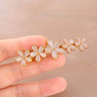 Girls Fashion Flora Silde Clip Hairpins Stones Spring Clip Back head Hair Clips Barrette Jewelry Hair Accessories