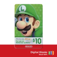 [Digital Code] Nintendo eShop 10 USD โค้ดแท้ [ส่งเป็นโค้ด-อัตโนมัติบนแอป รับโค้ดทันทีหลังชำระเงิน] - ดิจิตอล คีออสค์