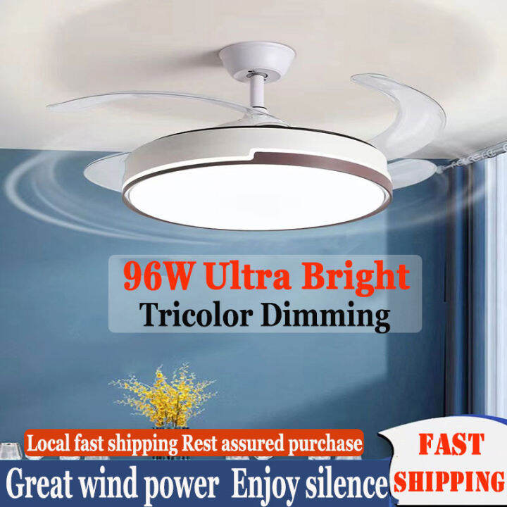 Fan Ceiling Fan With Led Light Remote Control Fan Light Ceiling Fan Living Room Mini Ceiling Fan
