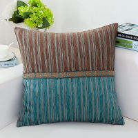 Nordic Striped Cushion Cover 55x55cm Chenille Square Rectangle Pillow Case Cover for Sofa Chair Seat Decorative