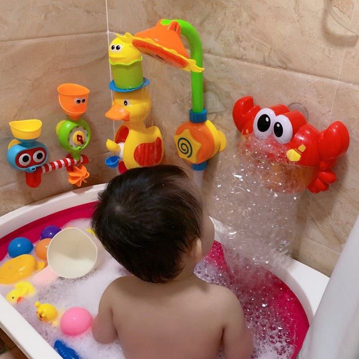 ของเล่นเด็ก-ของเล่นลอยน้ำ-เต่าน้อย-ฝักบัวทานตะวัน-ของเล่นโปโลน้ำ-ปูเป่าฟอง-ของเล่นน้ำ-ของเล่นอาบน้ำ