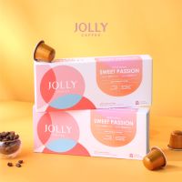 JOLLY COFFEE กาแฟแคปซูล Sweet Passion (Colombia Blend) สำหรับเครื่อง Nespresso (10 แคปซูล)