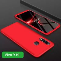 Case Vivo Y19 เคสประกบหน้าหลัง แถมฟิล์มกระจก1ชิ้น เคสแข็ง เคสประกบ 360 องศา สวยและบางมาก สินค้าใหม่ สีดำสีแดง