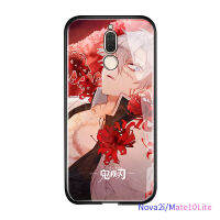 UCUC เคสโทรศัพท์เคสสำหรับ Huawei Nova 2i Mate10 LiteกันกระแทกAnime demon Slayerเคสโทรศัพท์Kimetsuไม่มีYaiba Tanjirou Nezuko Glossyกระจกเทมเปอร์ปลอก