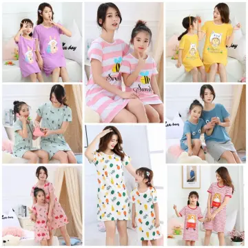 Mother-Child Cartoon Short Sleeves Nightgown High Quality Satin Parent-Child  Nightdress - China Summer Short Sleeve Nightdress and Parent-Child  Nightdress price