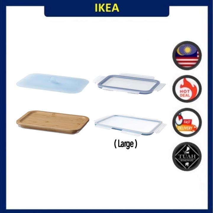 IKEA 365+ Food container with lid, rectangular stainless steel