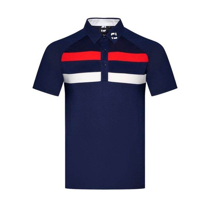 new-fj-เสื้อโปโลแขนสั้นลําลอง-สีตัดกัน-แฟชั่นฤดูร้อน-สําหรับผู้ชาย-เหมาะกับการเล่นกีฬากอล์ฟกลางแจ้ง