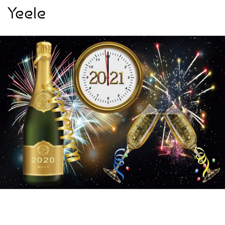 worth-buy-yeele-นาฬิกาปาร์ตี้สุขสันต์วันปีใหม่สำหรับถ่ายภาพทารกในสตูดิโอถ่ายภาพพื้นหลังกลางคืนพลุไวน์