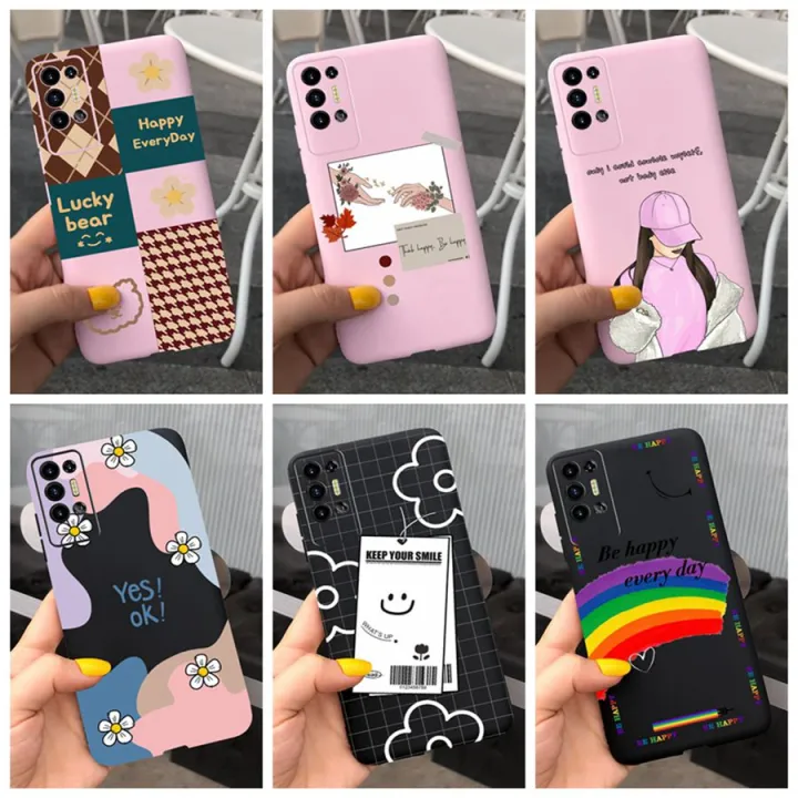 สำหรับ Tecno Pova LD7 LD7j /Tecno Pova 2 LE7ปลอก Soft TPU ซิลิโคนการ ...