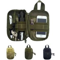 1000D Nylon Portable Waist Bag Pouch Small Waist Fanny Pack Organizer Multifunction Storage Bag  Phone Pocket Travel Kit Running Belt