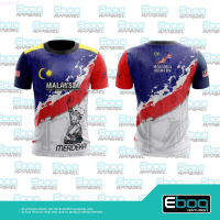 NEW (สต็อกเพียงพอ) 2023 [Ready Stock] Baju Merdeka Biru Eboq Sublimation / Big Size Plus Size Merdeka Shirt / Baju Merdekaคุณภาพสูง size:S-5XL