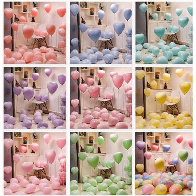 10/20/30pcs 12Inch Heart Macaron Colors Latex Balloons Birthday Party Decorations Adult Wedding Helium Globos Baby Shower Balloons