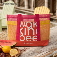 Wakingbee All-Around Tote (Sunshine) กระเป๋าผ้าไปยิม ไปทะเล ไปช้อปปิ้ง ใบใหญ่ ช่องใส่ของเยอะ ทรงสวย น้ำหนักเบา