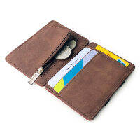 Men Wallet Small Size Magic Band Solid Color Card Holder Coin Purse -OPK