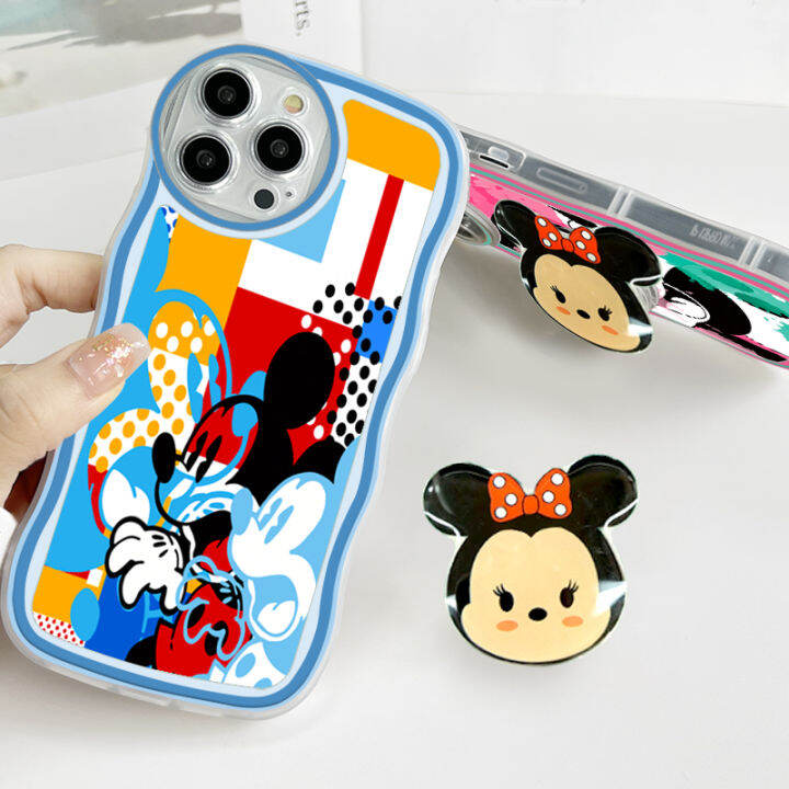 เคส-ggk-สำหรับ-oppo-f3-f3บวก-r9s-บวก-r9s-โปรพร้อมที่ยึดฟรีเคสโทรศัพท์หยักนิ่มแฟชั่นมิกกี้การ์ตูนกันกระแทกเคสโทรศัพท์มือถือป้องกันกล้องคลุมทั้งหมด