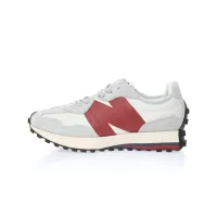 Classic versatile mens and womens casual jogging shoes_New_Balance_327 Series, Mandarin Duck Light Grey Wine Red Navy Blue, Comfortable Non slip Running Shoes for Male and Female Students, Simple Fashion Retro Casual Sports Shoes