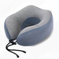 Outdoor Solid Color Washable Memory Foam Soft Breathable Cover Airplane Travel Kit Neck Rest Pillow Health Accessories Travel pillows