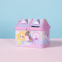 Teniron Cartoon House Piggy Bank Kids ออมหม้อหม้อบ้านที่น่ารักการสร้างแบบจำลองเหรียญคอนเทนเนอร์โต๊ะเครื่องประดับ