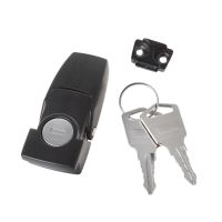 【YF】 Brand New and High Quality Cabinet Black Coated Metal Hasp Latch DK604 Security Toggle Lock With Two Keys Dropship