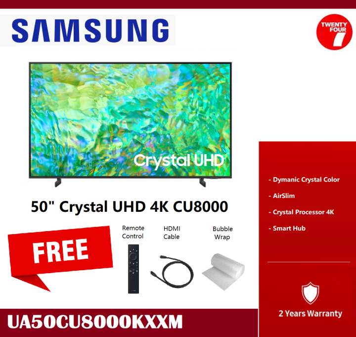 Delivered By Seller Samsung 50 Inch Cu8000 Crystal Uhd 4k Smart Tv 2023 Ua50cu8000kxxm 5348