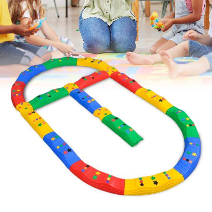 Darling Baby Kids Balance Beam Interactive Stepping Stone Game Colored ...