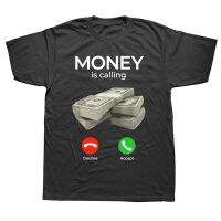 [Lanbo clothing] Money เสื้อยืดแนวสตรีทเสื้อแขนสั้น Kado Ulang Tahun กราฟิกสำหรับนักธุรกิจชาย